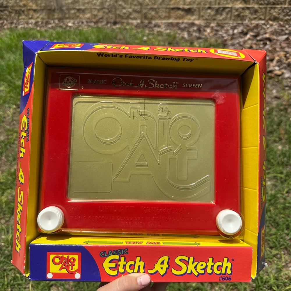 Vintage Etch Sketch, Drawing Toy